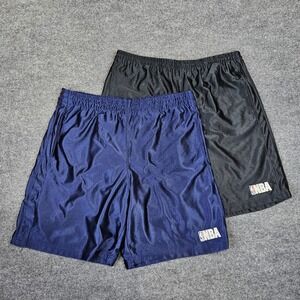NBA Elevation Basketball Dazzle Shorts Mens XL Shiny Silky Gym Textured Lot Of 2